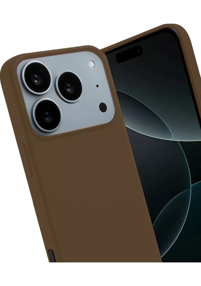 Hmngoakkllby Apple Apple iPhone Uyumlu 17 Pro Max/18 Pro Max First Silikon - Kahverengi Akllhmng standart
