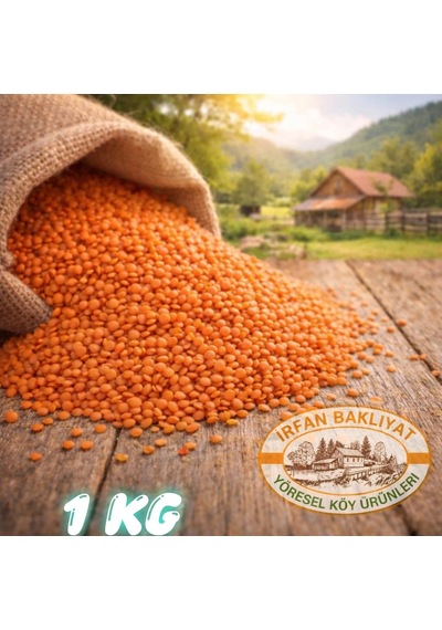 Kırmızı Mercimek 1 Kg Köy Mahsulu