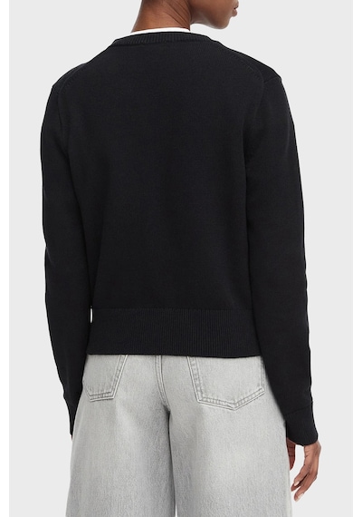 Calvin Klein % 100 Pamuk Logo Monogramlı Sweat Lv047g322gub1 Bayan Sweat Lv047g322g Ub1 Siyah
