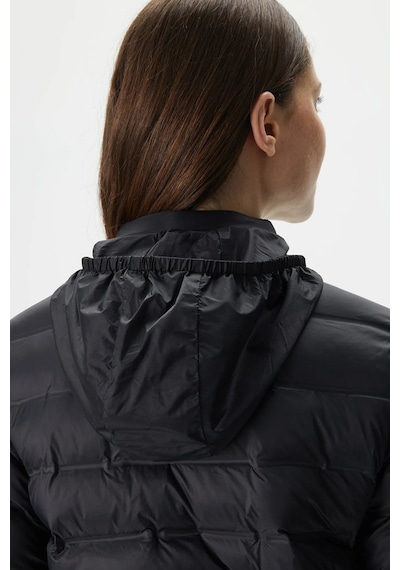 Lacoste Kapitone Syntetic Fill Jacket Dik Yaka Siyah Kadın Mont Siyah