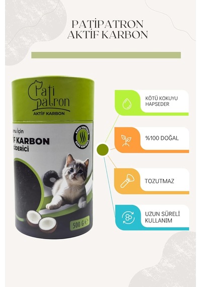 Aktif Karbon Granül 500 Gr Kedi Kumu Koku Giderici Ve Önleyici Doğal Koku Hapseden Granül