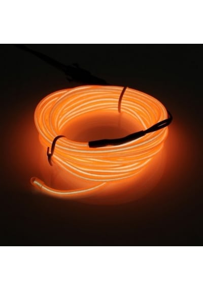 Araç Araba Içi Torpido Ledi Renkli Ip Neon Led 2 Metre Turuncu