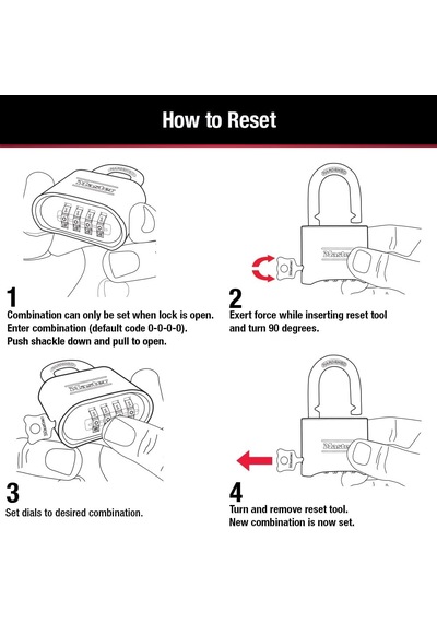 Master Lock Siyah Şifreli Kilit, Özelleştirilebilir Combo Asma Ki