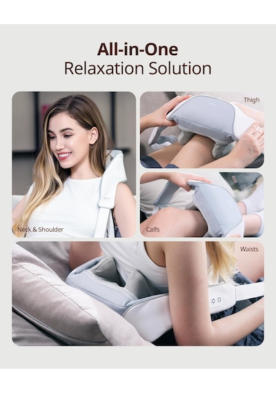 Kablosuz Shiatsu Boyun Ve Sırt Masajı Isıtmalı