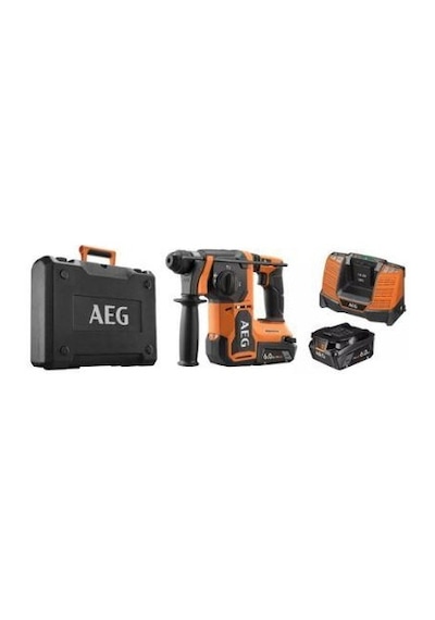 Aeg BBH 18BL2-602C 6 Ah 2 Akülü Kömürsüz Motor Kırıcı Delici T4935492637