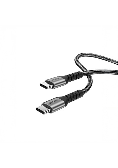 Sharge Örgülü USB-C to USB-C 240W Hızlı Şarj Kablosu - Siyah
