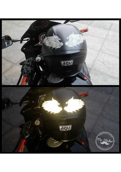 Bay Etiket Rfhlm46 Reflektif Melek Kanadi Sticker Ozel Seri (216515727)