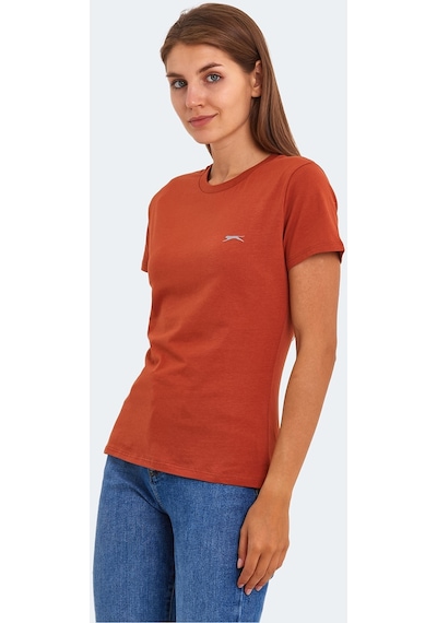 Slazenger KORNELI I Kadın Slim Fit Kiremit Tişört