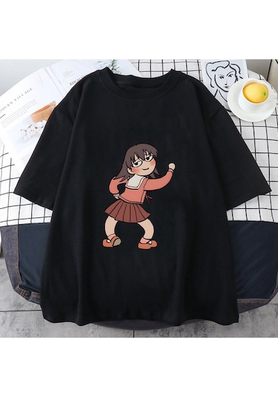 Startmore Beyaz Azumanga Daioh Ayumu Kasuga Kawaii Sevimli Siyah
