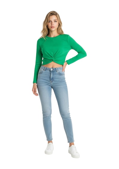 Batik Kadın Crop 25087 Yeşil