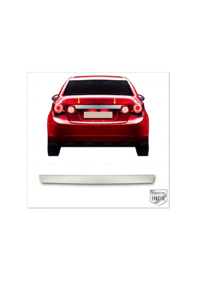 Chevrolet Cruze Sedan Krom Bagaj Çıtası 2009 Üzeri P.Çelik