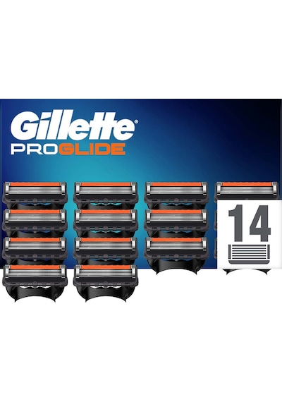 Gillette Fusion Proglide Manual Yedek Tıraş Bıçağı 14'lü