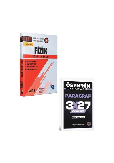 2027 Ens 2027 Ayt Fizik Destek Soru Bankası+ Evp Akademi Paragraf