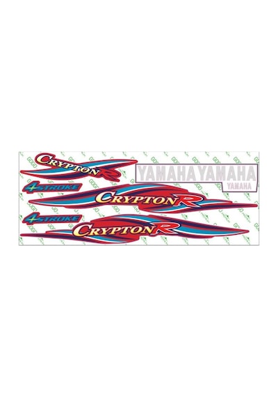 Yamaha Crypton Kırmızı Sticker Set 001