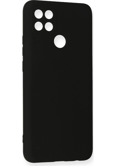 Newface - 417 - Oppo A15 Kılıf Nano İçi Kadife Silikon - Ece-umay - - Siyah Sıyah