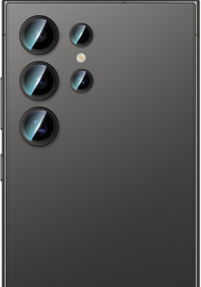 Galaxy Uyumlu S24 Ultra Caseworld Alloy Serisi Oleofobik Anti Reflective Kamera Lens Koruyucu Siyah