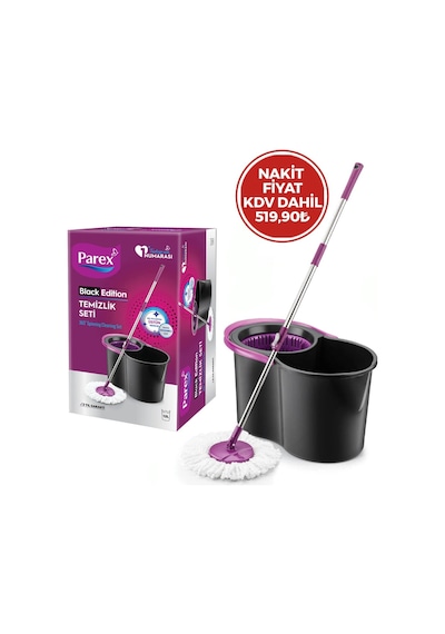 Parex-613399 Black Edıtıon Otomatik Temizlik Seti Mop 12lt