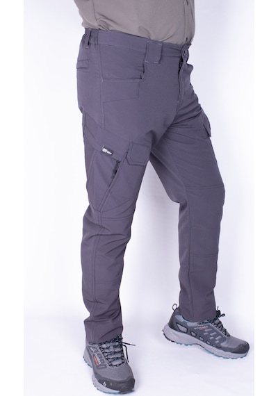 Nikbin Tactical Taktik Pantolon Outdoor Kargo Cep Likrali Yazlık -füme Füme