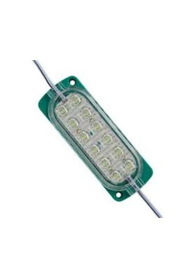 12v 2.4w Yeşil 2 Sıra Geniş Kasa Modül Led 10 Adet
