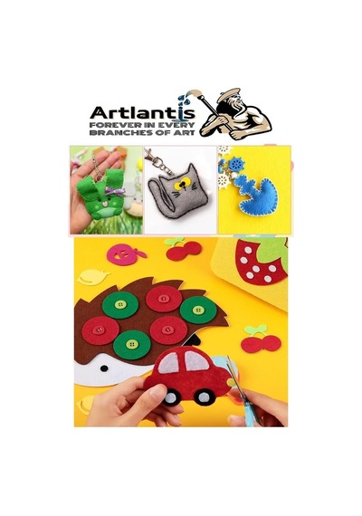 Keçe 35x50 Cm 10 Renk 1 Paket 2.0 Mm Renkli Hobi Keçesi Elişi Keçe Kumaşı Anasınıfı Kreş Okul Öncesi El Sanat