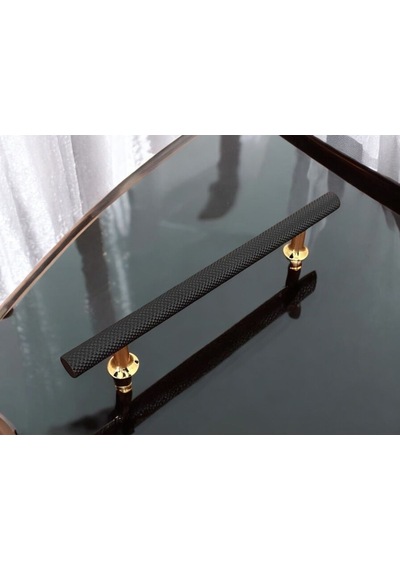 Derya Mat Siyah Gold Mobilya Tv Ünitesi Konsol Mutfak Çekmece Dolap Kulpu 96 Mm 9,6 Cm 1 Adet Siyah