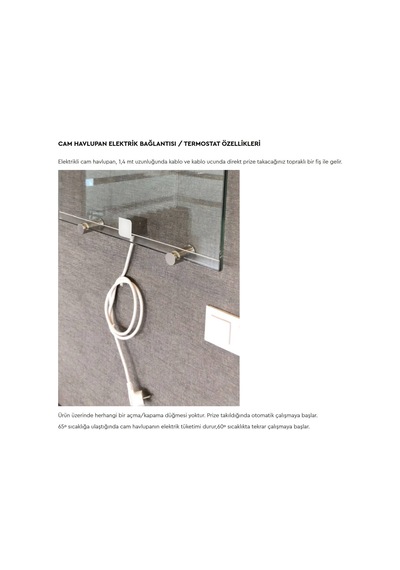 Radiva - Crystal Elektrikli Cam Havlupan 560x1030 Şeffaf 500 Watt - 1cry05601030b0ped050