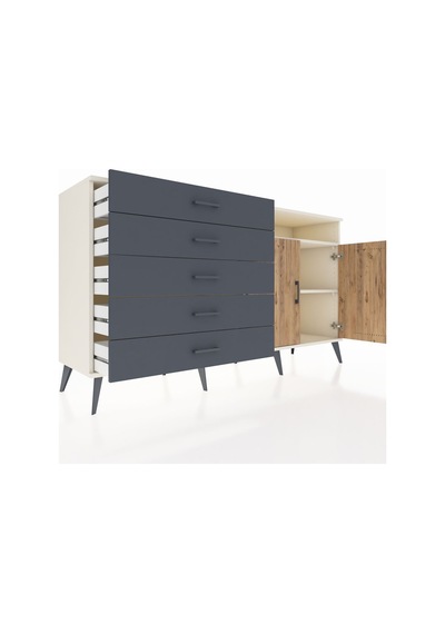 Hyperion Konsol 2 Raflı 5 Çekmeceli 2 Kapaklı 176x44x99 Aytaşı-ça Aytaşı-çam/antrasit Hyperion Konsol 2 Raflı 5 Çekmeceli 2 Kapaklı 176x44x99 Aytaşı-ça Aytaşı-çam/antrasit