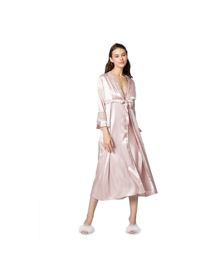 Pierre Cardin Saten Gecelik Sabahlık Pijama Takım Şort Takım 6'lı Gelin Çeyiz Seti - 6025 001