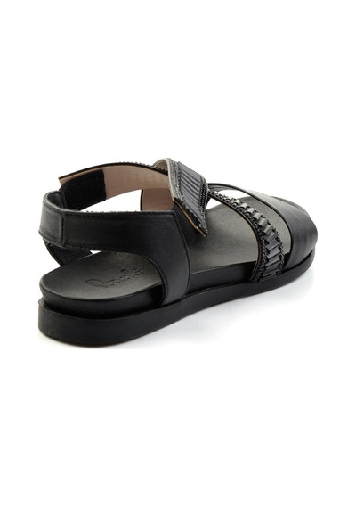 Bambi Siyah Leather Kadın Sandalet K05724660203 Siyah Bambi Siyah Leather Kadın Sandalet K05724660203 Siyah