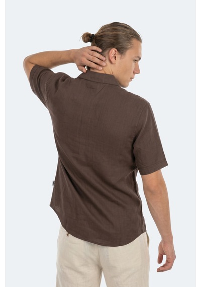 Slazenger Kırtıda Erkek Kahve Gömlek