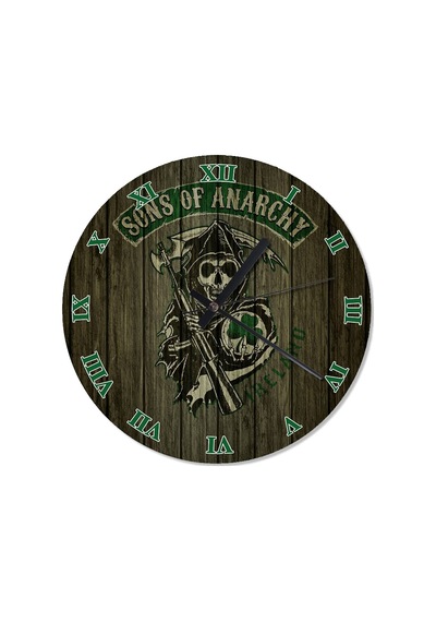 Sons Of Anarchy Anarşinin Oğulları Desenli Duvar Saati (407695619) Çok Renkli