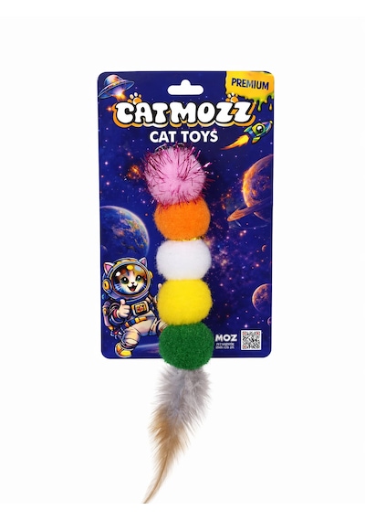 Catmozz Premium Tırtıl Ponpon Oyuncak