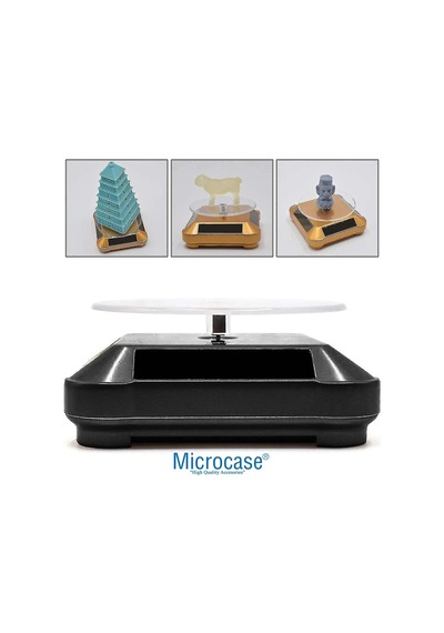 Microcase 360 Derece Dönen Güneş Enerjili Vitrin Saat Takı Standı - Al5031 Diğer
