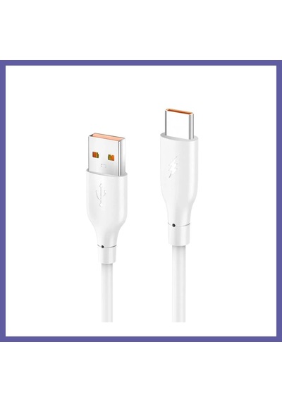 Bezos Konfulon Dc65 Usb To Type-c 1m 3.0a Hızlı Şarj Kablo - Beyaz Nıda