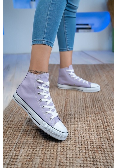 N Moda Unisex Keten Ayakkabı Spor Ayakkabı Günlük Sneakers Lila