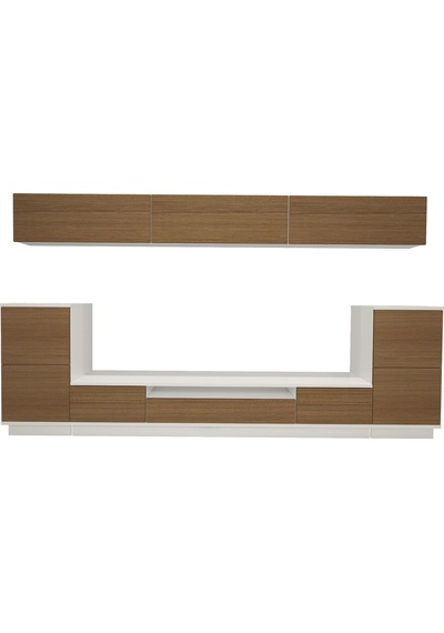 Decoraktiv Trendstyle 9s Slm Tv Ünitesi Tv Sehpası Beyaz - Ceviz