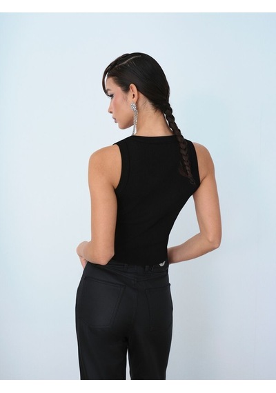 Loft Slim Fit Kadın Top Lf2040096 Q1.v1 Siyah