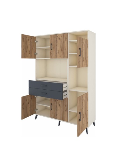 Hyperion Dolap 9 Raflı 2 Çekmeceli 6 Kapaklı 132x44x195 Aytaşı-çam/antrasit Atlas Çam/antrasıt Hyperion Dolap 9 Raflı 2 Çekmeceli 6 Kapaklı 132x44x195 Aytaşı-çam/antrasit Atlas Çam/antrasıt