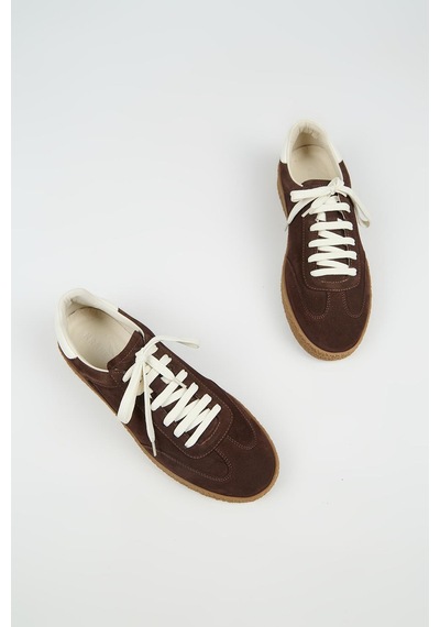 Krahe Palminteri 2 Erkek Hakiki Deri Bağcıklı Kahve-ekru Sneakers