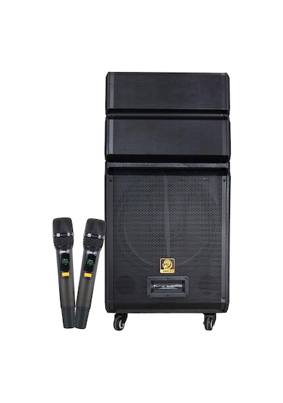 Shile Sl-1612b İki El Mikrofonlu-kumandalı Usb/sd/bt/fm Taşınabilir Hoparlör