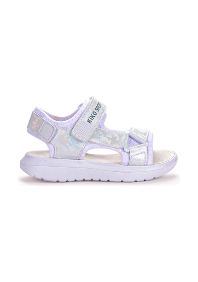 Kiko Kids 333 Hologram Cırtlı Kız Çocuk Sandalet Ayakkabı Beyaz