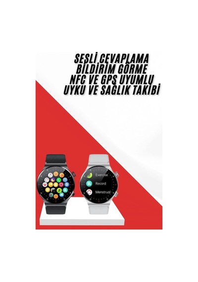 Çok Fonksiyonlu Akıllı Saat Bluetooth Bağlantılı Çağrı Cevaplayabilen Uzun Pil Ömrü
