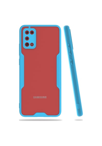 Samsung Uyumlu Galaxy A02S (A025) Kilif Platin Matte Silikon Arka Kapak 486101606