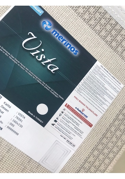 Merinos Halı Vista 76591 095 Serisi Triko Akrilik Salon Oturma Yatak Odası Halısı Gri