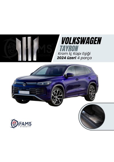 Vw Tayron Uyumlu İç Kapı Eşiği 4 Kapı 2024 Üzeri P.çelik Parlak