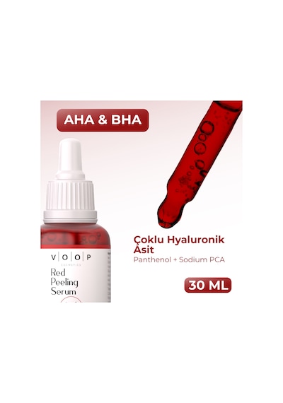 Voop Kırmızı Peeling Cilt Yenileyici Serum 30 ML