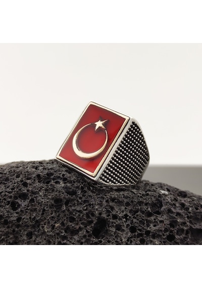 Fkgümüş 925 Ayar Gümüş Ayyıldız Yüzük