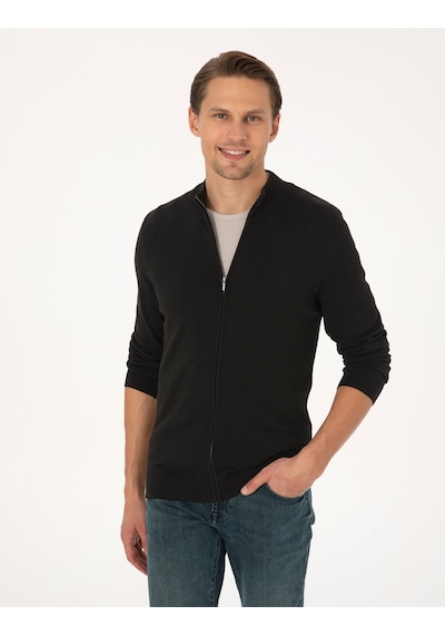 Pierre Cardin Erkek Siyah Hırka Triko 50317409-vr046 Siyah