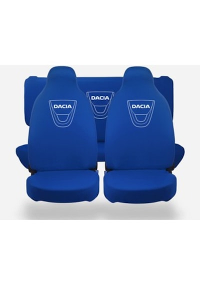 Oto Koltuk Kılıfı Ön Arka Set Gri Dacia Mavi