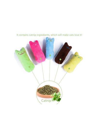 Madpet Catnip Kedi Oyuncağı Mavi Sesli Peluş Kedi Oyuncak, Isırınca Ses Çıkaran Plush Cat Toy, Yumuşak Dayan